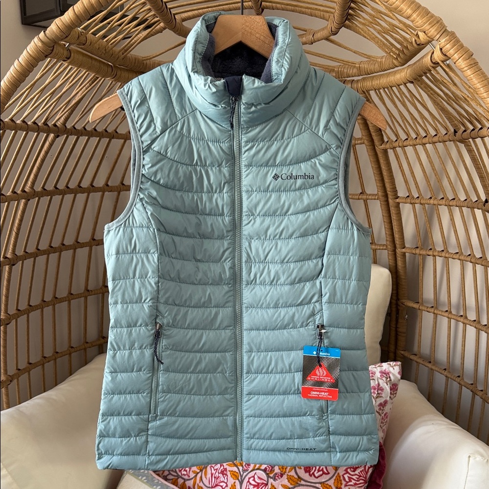 Women’s Columbia White Out Vest Blue Size Small NWT - Picture 1 of 3